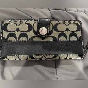 Coach checkbook wallet
